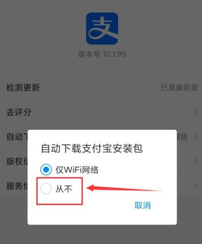 如何禁用支付宝自动下载安装包？禁用支付宝自动下载安装包的方法[多图]图片6