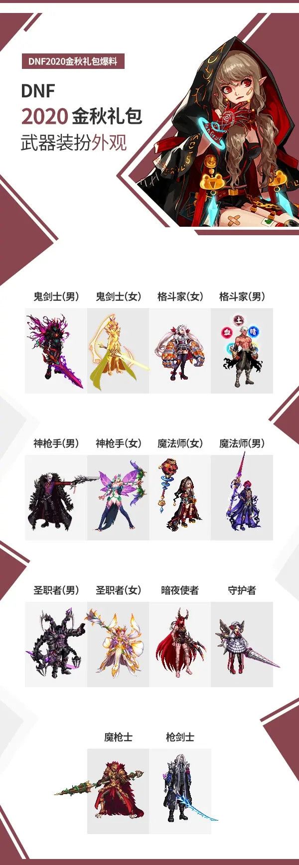 DNF2020国庆套曝光预览，金秋礼包内容详细介绍[视频][多图]图片3