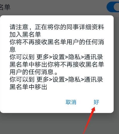 钉钉怎么将好友加入黑名单？钉钉将好友加入黑名单的方法[多图]图片8