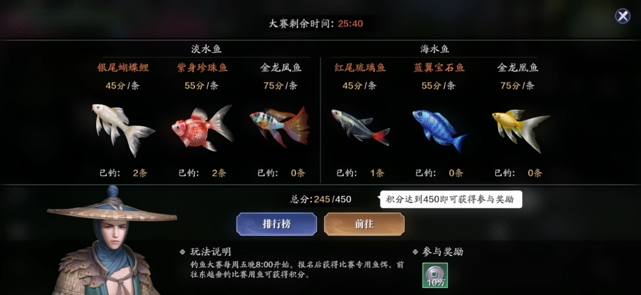 天涯明月刀手游钓鱼大赛攻略大全[视频][多图]图片2